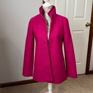 J. Crew pink city coat size 2